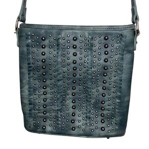 Montana West Bag Studded Shoulder Concealed Carry Purse Faux Leather Western